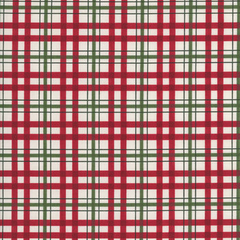 Snowy St. Nick 56228-11 Winter White Holiday Plaid by Deb Strain for Moda Fabrics
