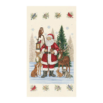 Snowy St. Nick 56229-11 Winter White Snowy St. Nick Panel by Deb Strain for Moda Fabrics