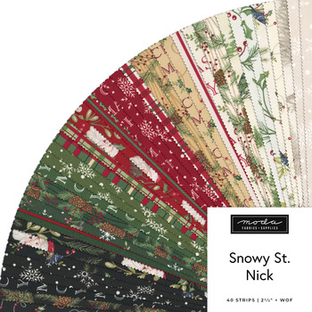 Snowy St. Nick  Jelly Roll Deb Strain for Moda Fabrics - RESERVE