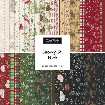 Snowy St. Nick  Layer Cake Deb Strain for Moda Fabrics - RESERVE