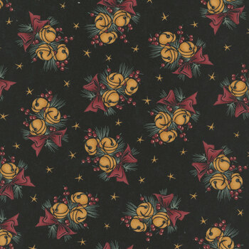 A Vintage Christmas II 4631-19 Black Christmas Cards by Kansas Troubles Quilters for Moda Fabrics