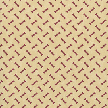 A Vintage Christmas II 4633-11 Tan Holiday Bows by Kansas Troubles Quilters for Moda Fabrics