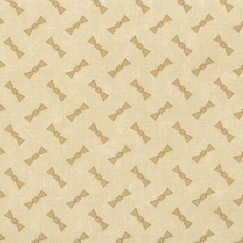 A Vintage Christmas II 4633-21 Tan - Tonal Holiday Bows by Kansas Troubles Quilters for Moda Fabrics