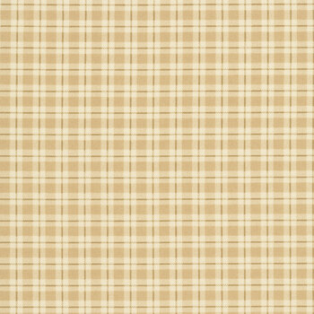 A Vintage Christmas II 4634-21 Tan - Tonal Christmas Plaid by Kansas Troubles Quilters for Moda Fabrics