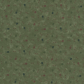 A Vintage Christmas II 4637-15 Green Ornaments by Kansas Troubles Quilters for Moda Fabrics