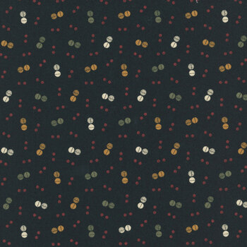 A Vintage Christmas II 4637-19 Black Ornaments by Kansas Troubles Quilters for Moda Fabrics