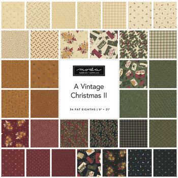 A Vintage Christmas II  Fat Eighth Bundle Kansas Troubles Quilters for Moda Fabrics - RESERVE