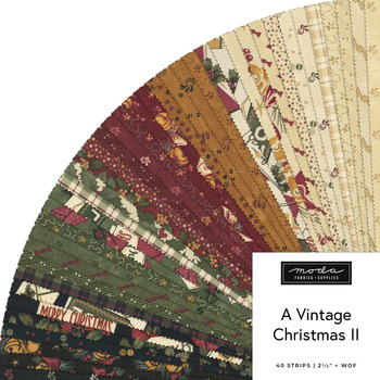 A Vintage Christmas II  Jelly Roll Kansas Troubles Quilters for Moda Fabrics - RESERVE