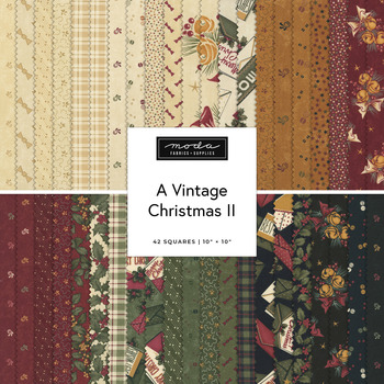 A Vintage Christmas II  Layer Cake Kansas Troubles Quilters for Moda Fabrics - RESERVE