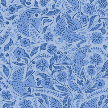 Prairie Blue 48451-13 Sky Bluebird by Gingiber for Moda Fabrics