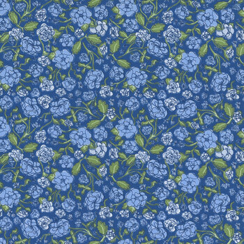 Prairie Blue 48453-15 Royal Bedspread by Gingiber for Moda Fabrics