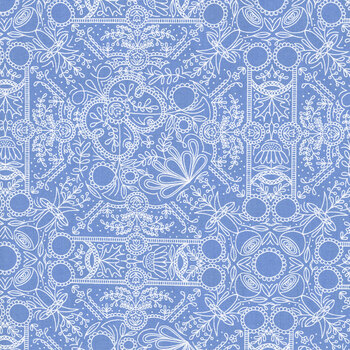 Prairie Blue 48454-14 Cornflower Vintage Lace by Gingiber for Moda Fabrics