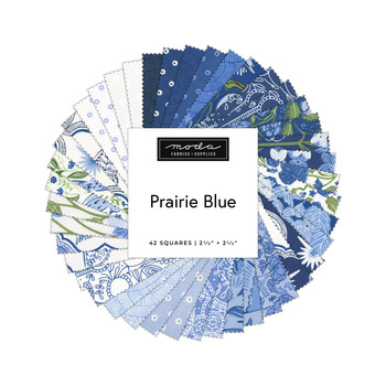 Prairie Blue  Mini Charm Pack by Gingiber for Moda Fabrics - RESERVE