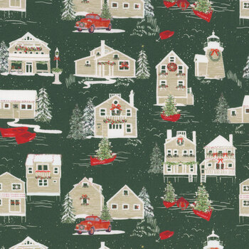 Nantucket Noel 55370-14 Evergreen Stroll by Camille Roskelley for Moda Fabrics
