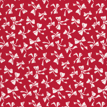 Nantucket Noel 55373-16 Christmas Red Christmas Bows by Camille Roskelley for Moda Fabrics