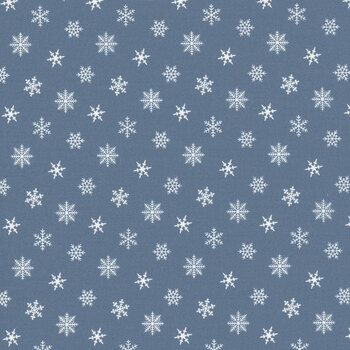 Nantucket Noel 55374-18 Nantucket Blue Fresh Snow by Camille Roskelley for Moda Fabrics