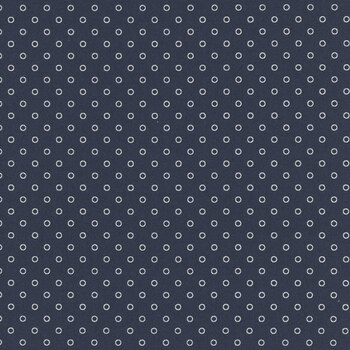 Nantucket Noel 55377-17 Navy Nantucket Dot by Camille Roskelley for Moda Fabrics