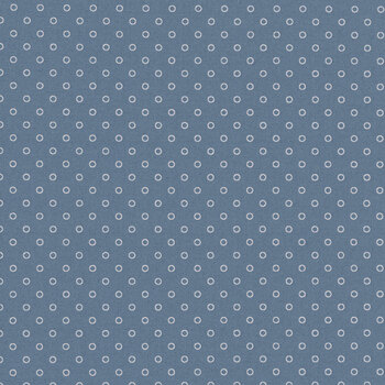 Nantucket Noel 55377-18 Nantucket Blue Nantucket Dot by Camille Roskelley for Moda Fabrics