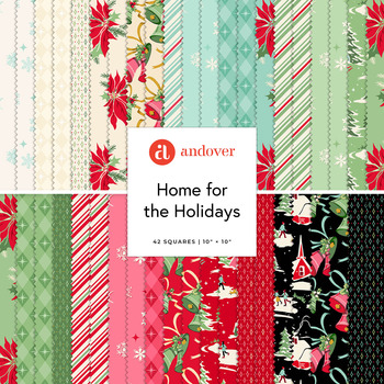 Home for the Holidays  10" Squares by Andover Fabrics