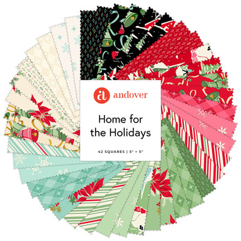 Home for the Holidays  5" Squares by Andover Fabrics