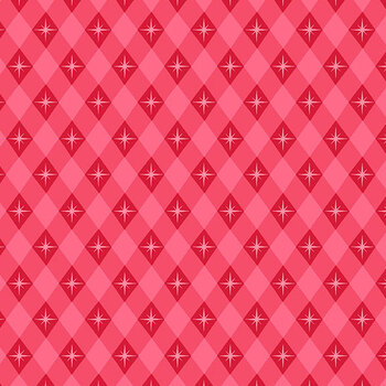 Home for the Holidays A-10846-R Atomic Argyle Rose by Andover Fabrics