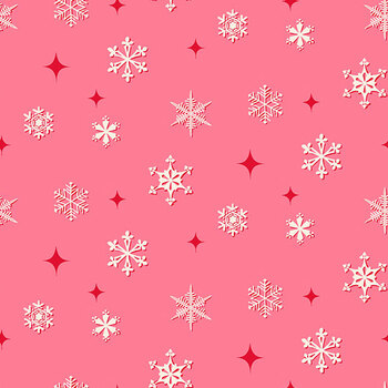 Home for the Holidays A-10847-E Flurries Berry by Andover Fabrics