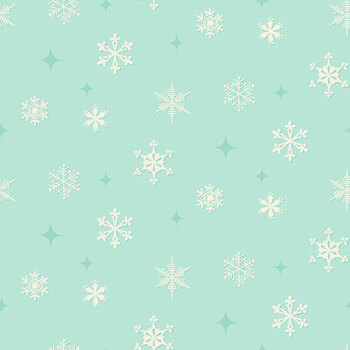 Home for the Holidays A-10847-T Flurries Arctic Blue by Andover Fabrics