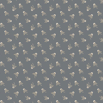 Night Blooms A-10925-C Moonlit Granite by Nancy Rink for Andover Fabrics