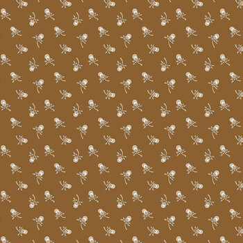 Night Blooms A-10925-N Moonlit Mocha by Nancy Rink for Andover Fabrics