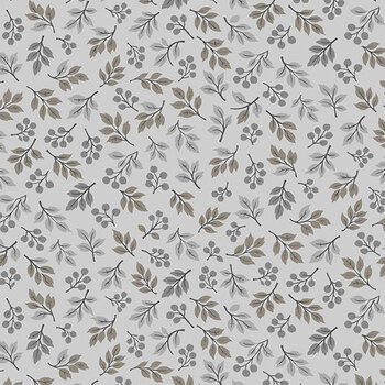 Night Blooms A-10928-C Canopy Silver by Nancy Rink for Andover Fabrics
