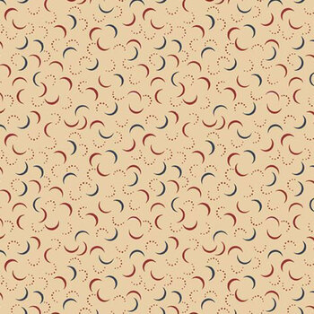 America the Beautiful R332391D Beige Moons and Dots by Judie Rothermel for Marcus Fabrics