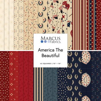 America the Beautiful  10" Squares Judie Rothermel for Marcus Fabrics