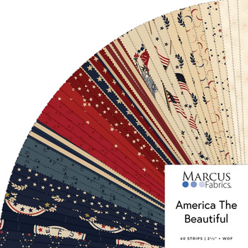 America the Beautiful  2.5" Strips Judie Rothermel for Marcus Fabrics