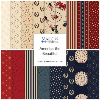 America the Beautiful  Fat Quarter Bundle Judie Rothermel for Marcus Fabrics