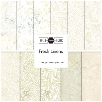 Bali Batiks - Fresh Linens  Fat Quarter Bundle by Hoffman Fabrics