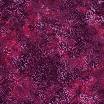 Bali Batiks - Bloom & Flutter MR65-405 Wild Berry by McKenna Ryan for Hoffman Fabrics