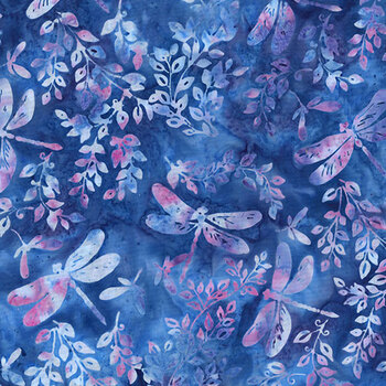 Bali Batiks - Bloom & Flutter MR66-276 Sea Urchin by McKenna Ryan for Hoffman Fabrics