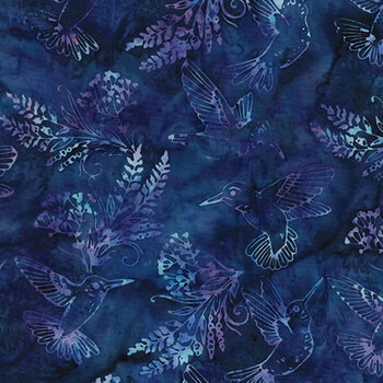 Bali Batiks - Bloom & Flutter MR64-222 Hydrangea by McKenna Ryan for Hoffman Fabrics