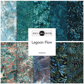 Bali Batiks - Lagoon Flow  Yardage by Hoffman Fabrics