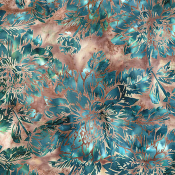 Bali Batiks - Lagoon Flow Y2711-380 Mineral by Hoffman Fabrics