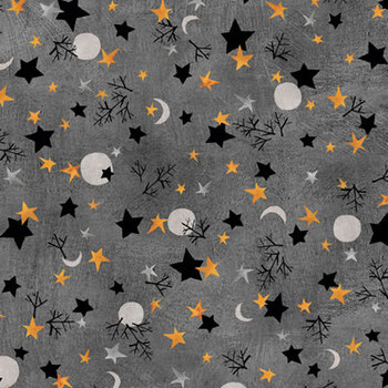 Harvest Moon Magic HMMA-6771 CHARCOAL by Bernadette Deming for P&B Textiles