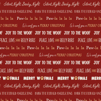 Christmas Tails CTAI 6753 RED by JJ Design House for P&B Textiles