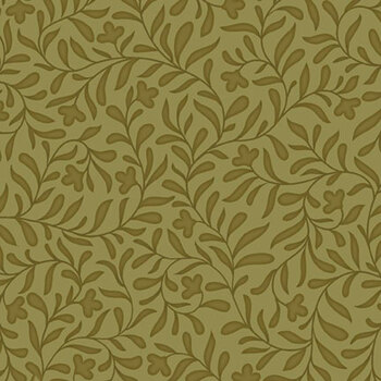 Cider Mill Flannel CMFL 6757 OLIVE by Michael Zindell for P&B Textiles