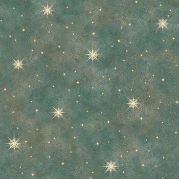 Holy Night HNIG 6761 DUSTYTEAL by Liz Goodrick-Dillon for P&B Textiles