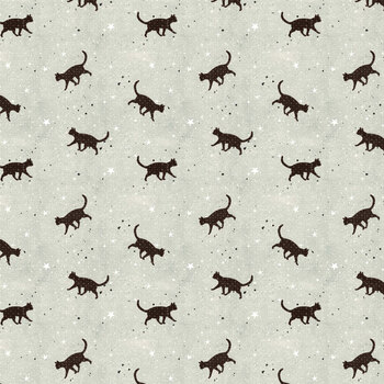 Magic Spells 2360-78 Black Cat Toss by Frank Garcia for Blank Quilting