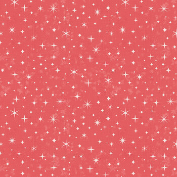Christmas Market 3439-88 Red Stars by Frank Garcia for Blank Quilting