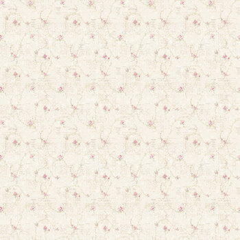 Christmas Market 3445-14 Cream Small Roses and Notes by Frank Garcia for Blank Quilting