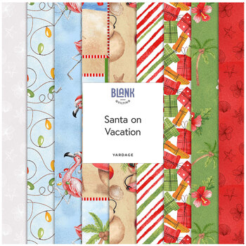 Santa on Vacation  Yardage by Urban Essence Design for Blank Quilting