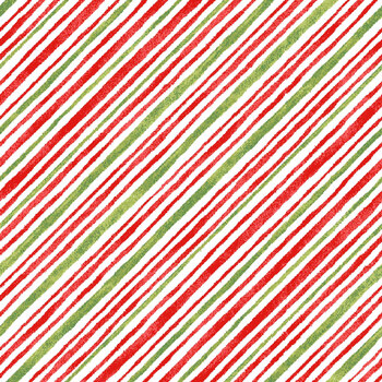 Santa on Vacation 1391-86 Red/Green Diagonal Stripe by Urban Essence Design for Blank Quilting