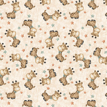 Tiny Tails 3149-44 Buttercream Giraffes by Tango Twist Designs for Blank Quilting